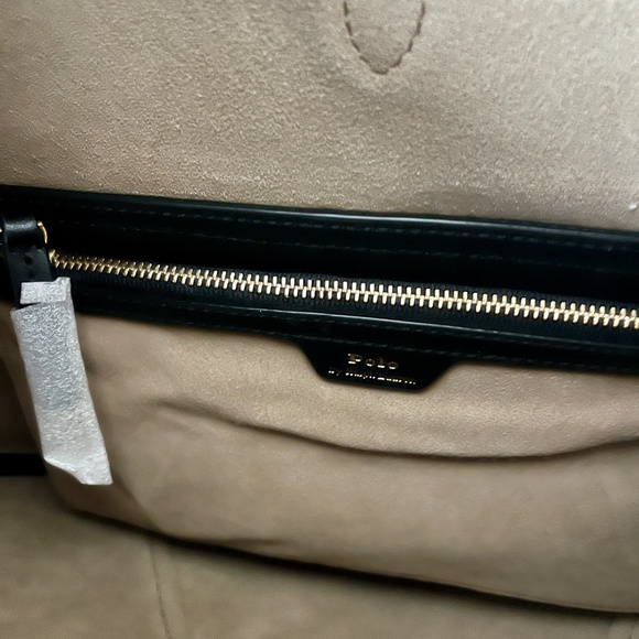 Polo Ralph Lauren - Polo ID Large Suede Shoulder Bag - Picture 6 of 9